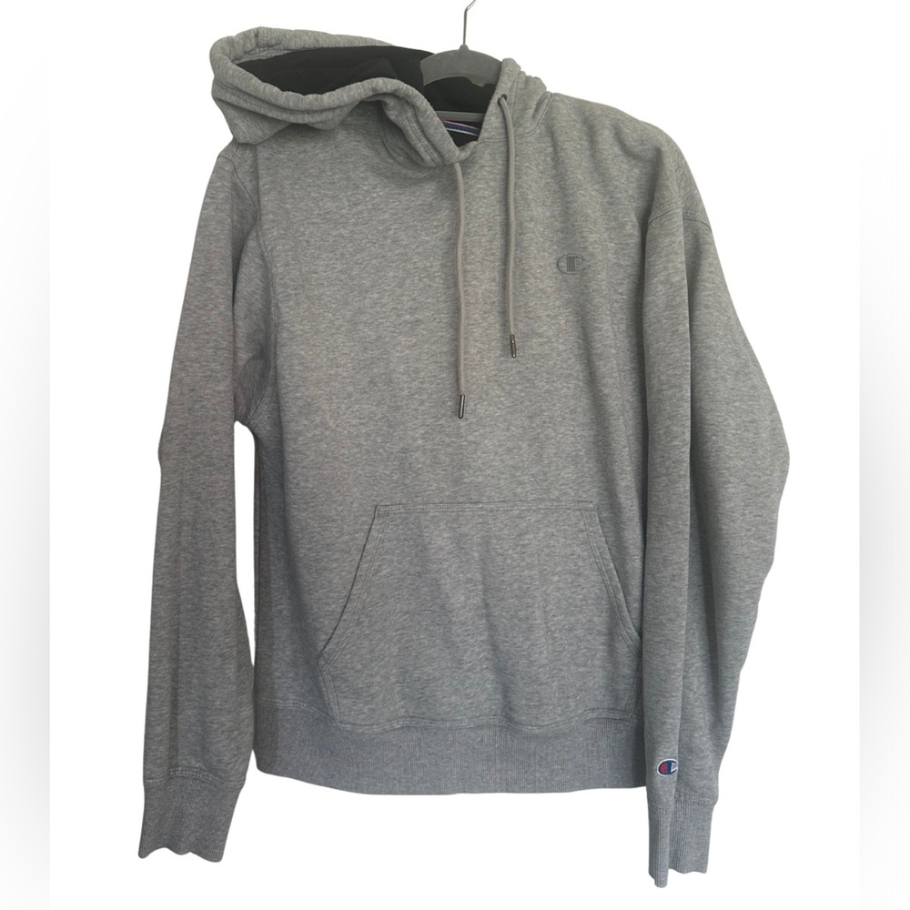 Champion Gray Powerblend Hoodie - Men’s Medium - EUC